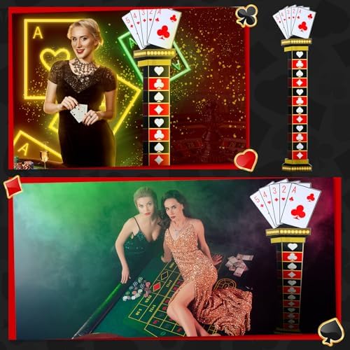 6 Ft Casino Column Cardboard Cutout Photo Prop
