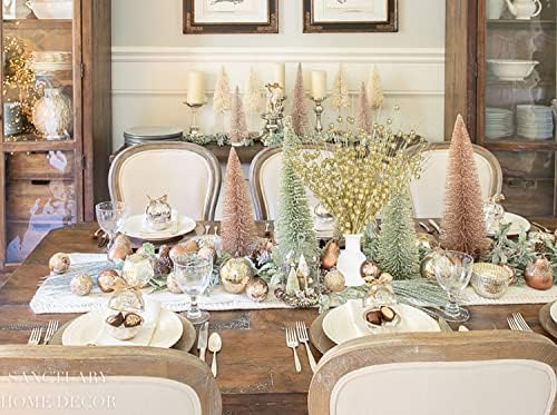 DearHouse 10 Pack Gold Christmas Berry Stems for Decor