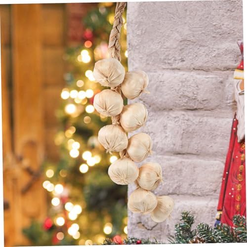 Cabilock 3Pcs Artificial Garlic Strings Hanging Decor