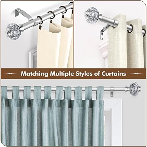 2 Pack Window Finials for 1 or 78 Inch Curtain Rods