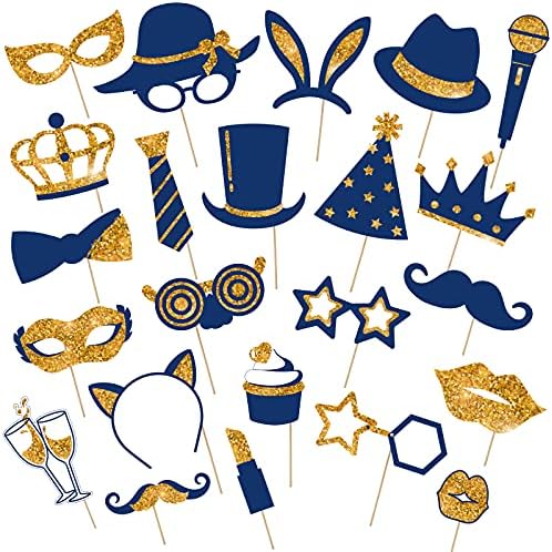 Zonon 24 Piece Photo Booth Props for Parties