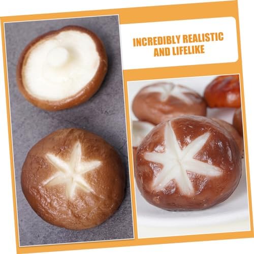 5pcs Realistic Shiitake Mushroom Photo Prop