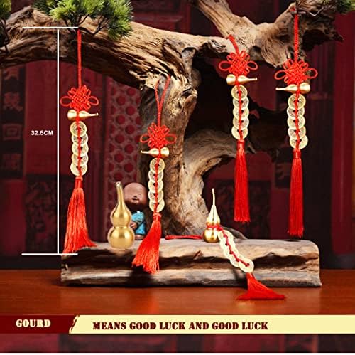 2PCS Feng Shui Good Luck Charms with 5 Coins for Blessing Gifts