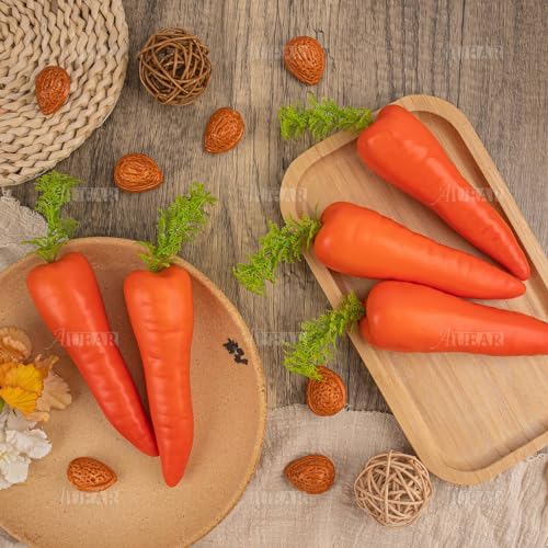 AUEAR 5 Pack Artificial Carrots Decor