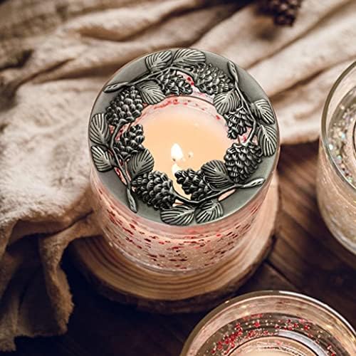 4X Premium Zinc Alloy Candle Lids and Sleeves