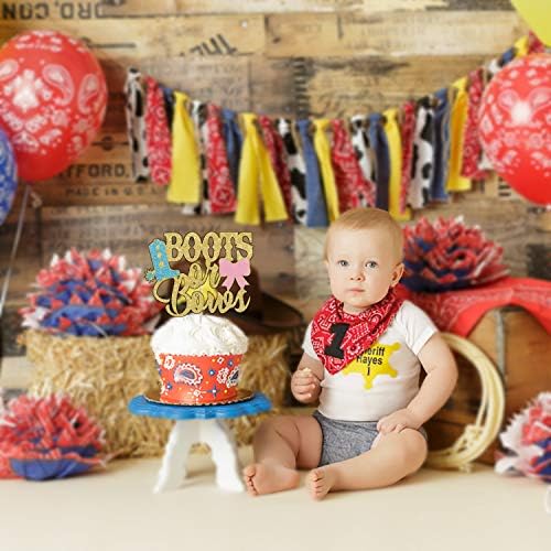 Boots or Bows Cake Topper Gender Reveal Decor