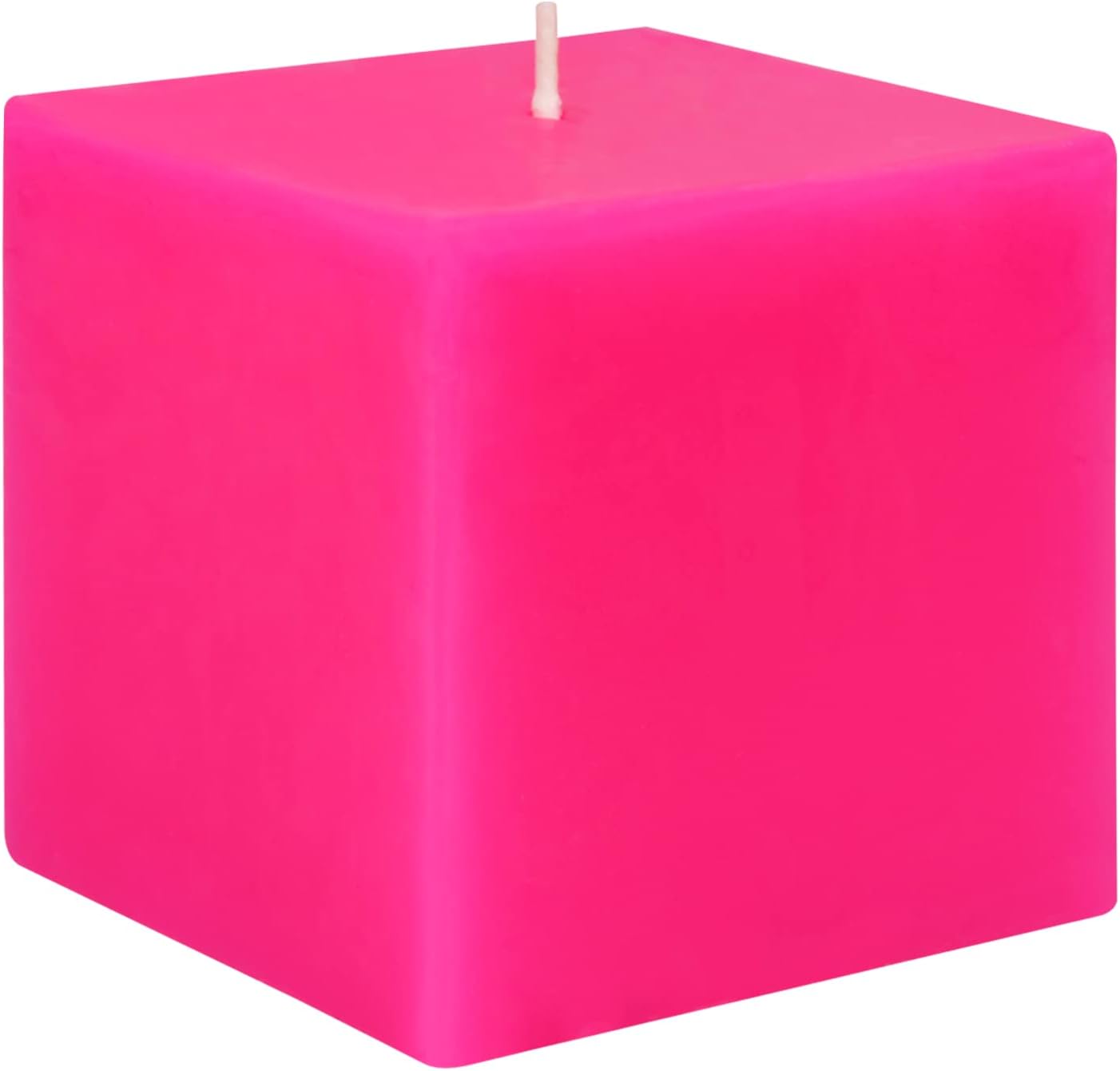 3 Inch HotPink Square Pillar Candles