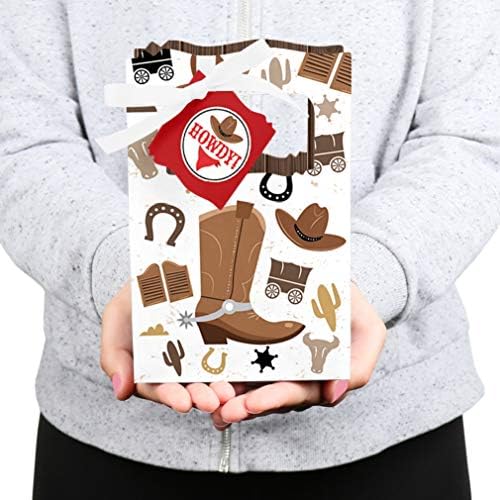 Big Dot of Happiness Western Hoedown Party Favor Boxes Set of 12