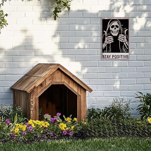 Halloween Skull Aluminium Plate Home Decor Sign
