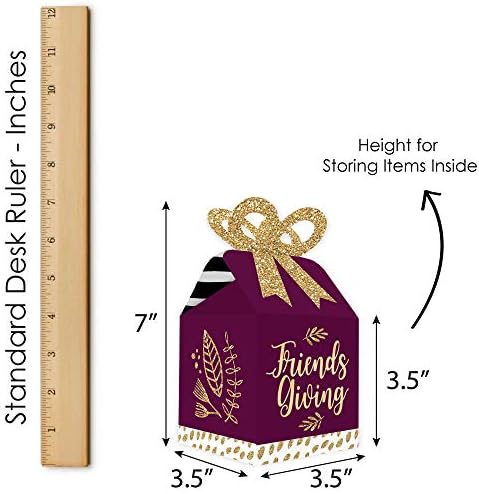Big Dot of Happiness Friendsgiving Favor Boxes Set of 12