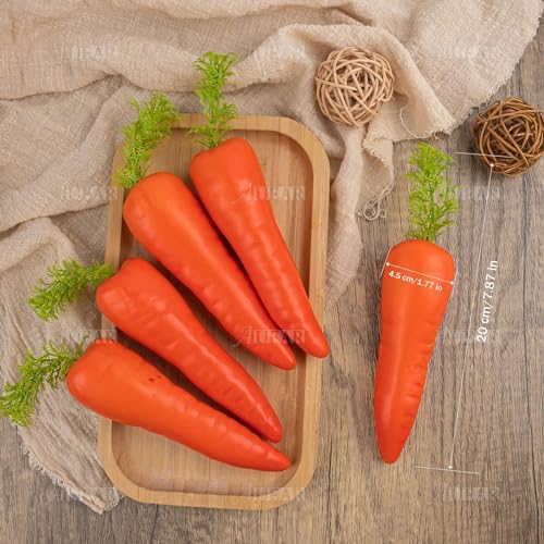 AUEAR 5 Pack Artificial Carrots Decor