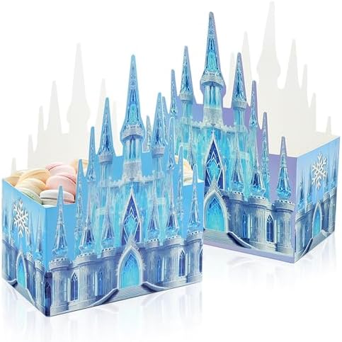 16Pcs Snowflake Favor Boxes for Winter Party Supplies