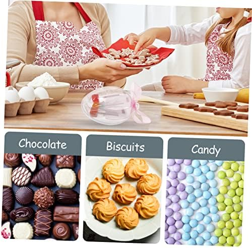 LIFKOME 6Pcs Clear Egg Shape Candy Boxes for Party Favors