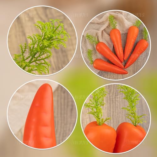 AUEAR 5 Pack Artificial Carrots Decor