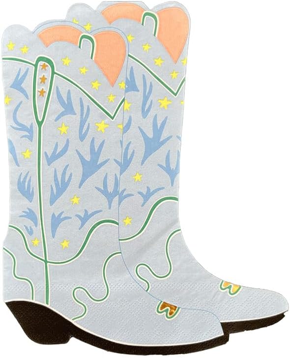 Yeehaw Large Boot Napkins - Pack of 16