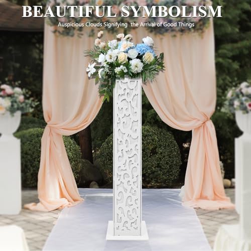 8PCS Wedding Flower Columns with LED Lights