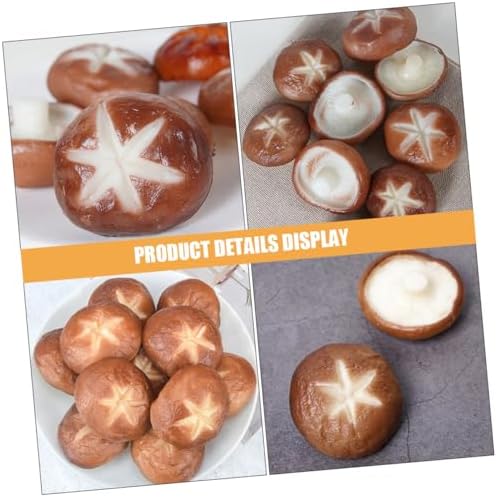 5pcs Fake Shiitake Mushroom Models for Photography Props