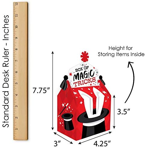Big Dot of Happiness Magic Show Treat Box Set of 12