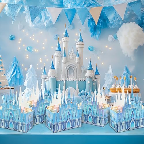 16Pcs Snowflake Favor Boxes for Winter Party Supplies