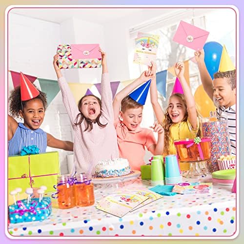 Tallew 24 Piece Unicorn Party Invitation Set