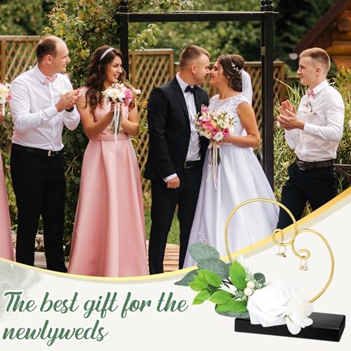 Wedding Ring Holder Heart Shaped Flower Girl Basket Display Stand