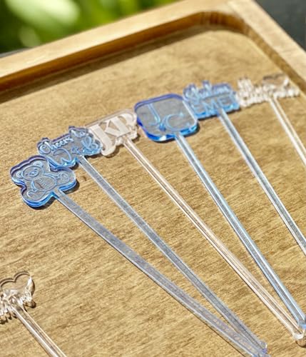 25pc Personalized Drink Stirrers Custom Name Stir Sticks