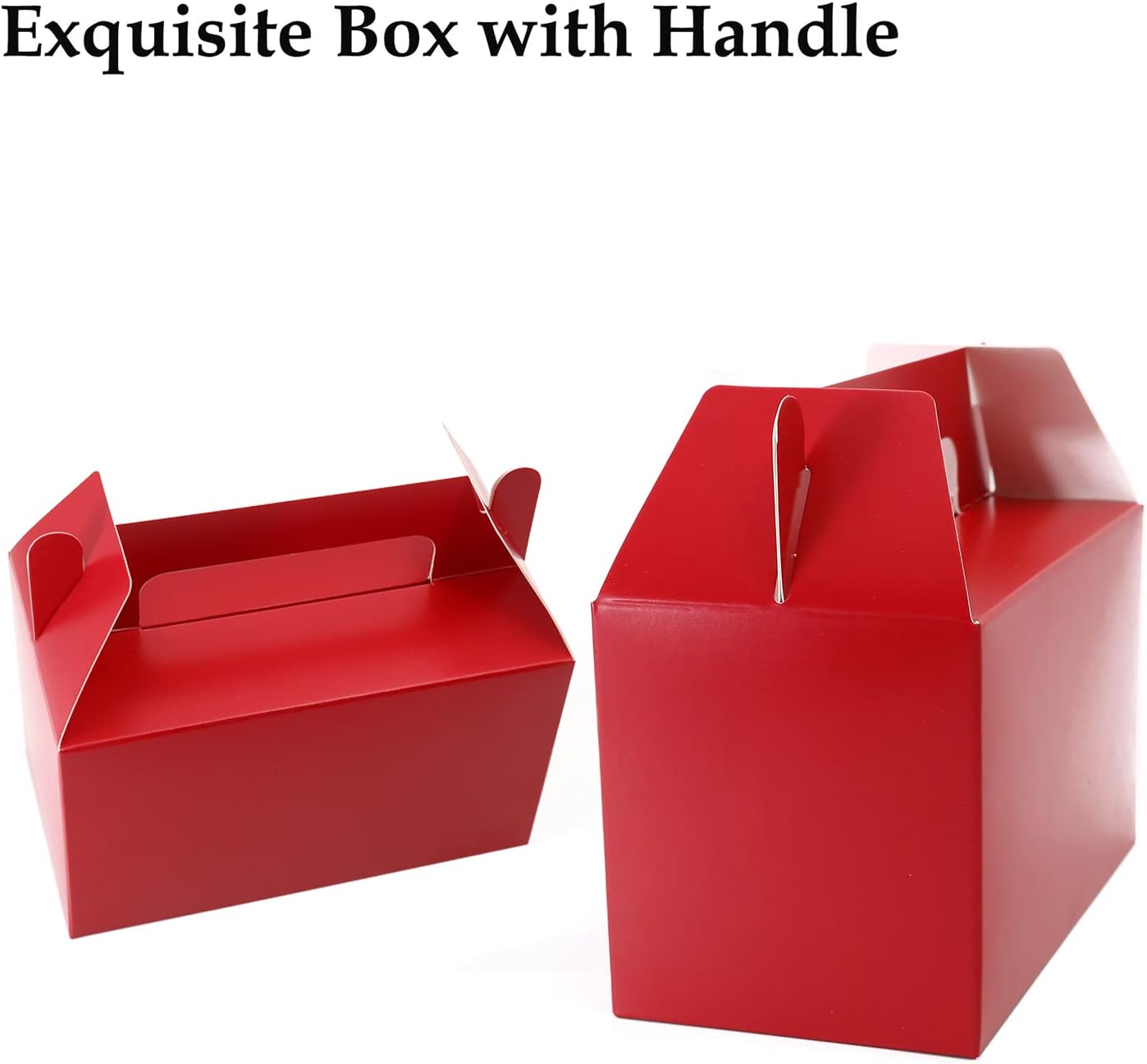 Oletx 12Pcs Dark Red Gable Gift Boxes