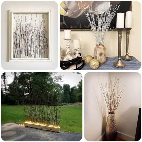 Efavormart 6 Pack Natural Birch Tree Branches Vase Fillers