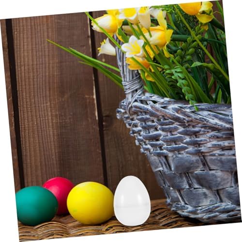 6Pcs Jumbo Transparent Fillable Easter Eggs for Parties