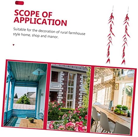 ABOOFAN 2Pcs Hanging Fake Peppers for Farmhouse Decor