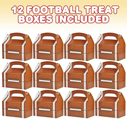 ArtCreativity Football Treat Boxes Pack of 12