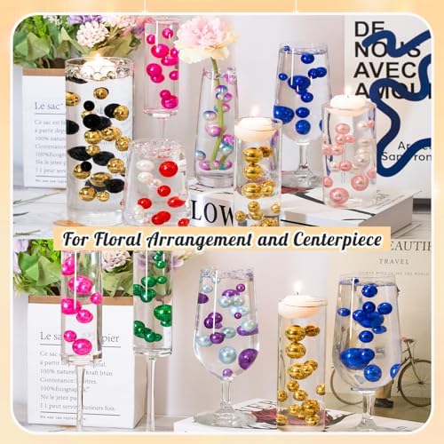 300Pcs BrightGold Faux Pearl Beads for Vase Fillers