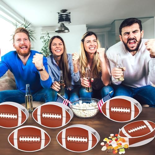 Lonfliness 24 Pack Football Shape Treat Boxes