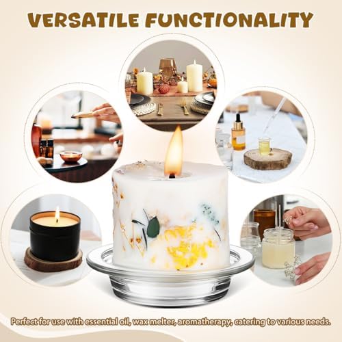 Homoyoyo 2PCS Wax Warmer Replacement Dish Glass