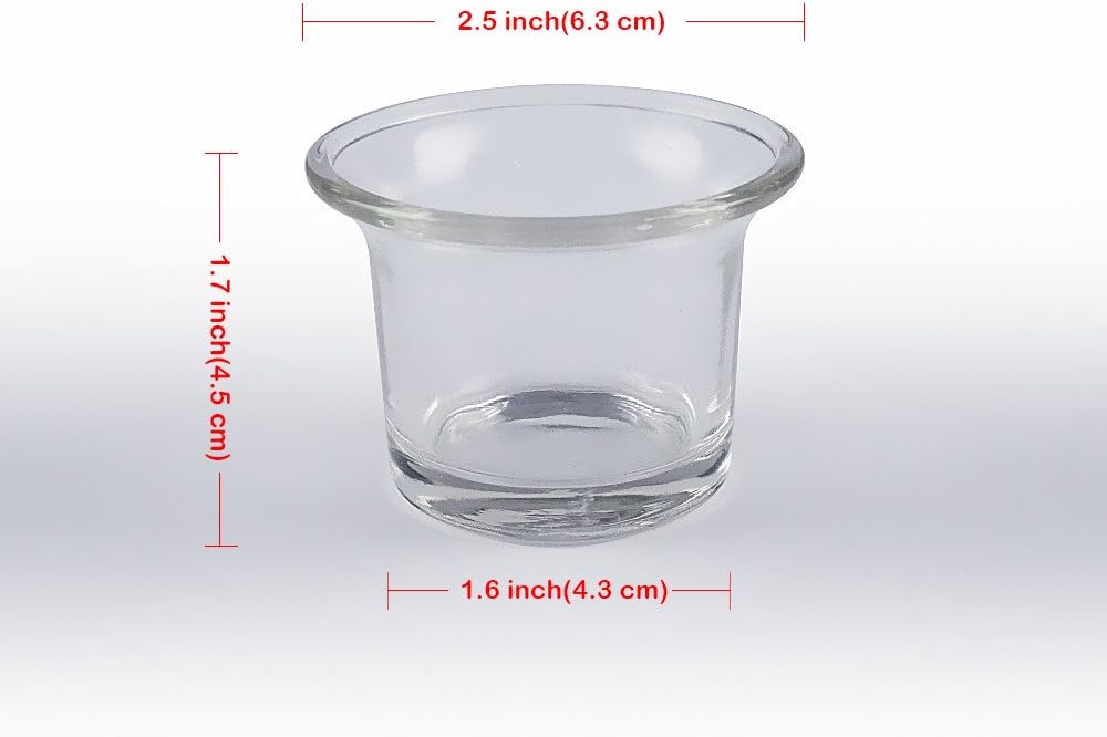 Clear Chunky Glass Votive Candle Holders 6 Count