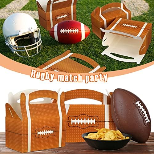 Zhehao 42 Pcs Football Treat Boxes with Handle