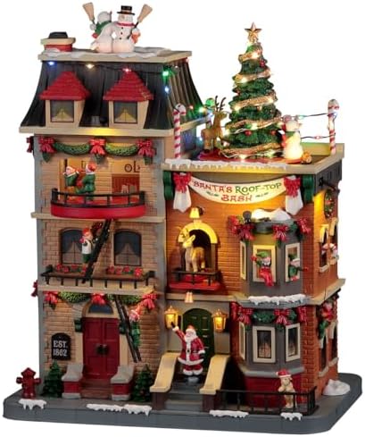 Lemax Santas Rooftop Bash with 45V Adaptor 25861