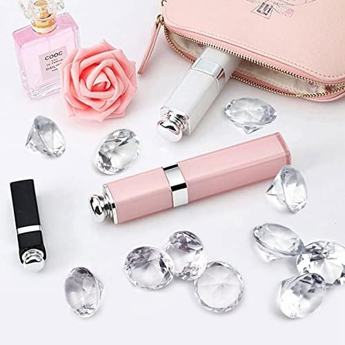 100 Pcs Clear Acrylic Diamond Gems for Wedding Decorations