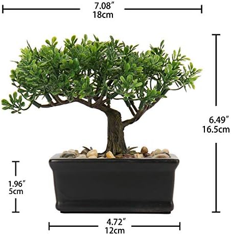 Artificial Juniper Bonsai Tree with Ceramic Pot