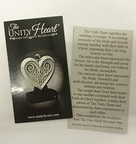 Unity Heart Pearlescent White Wedding Candle Alternative