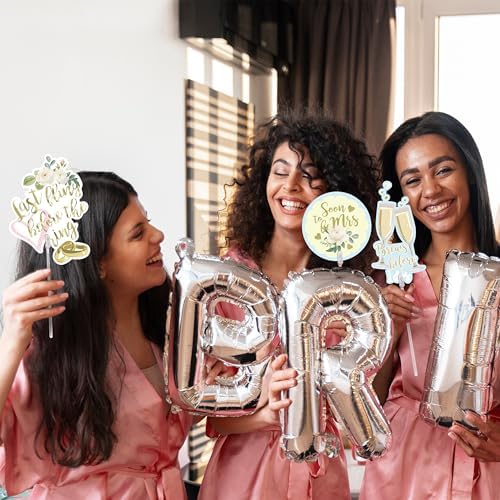 Cheerland 18 Pcs Pastel Gold Bridal Shower Photo Props