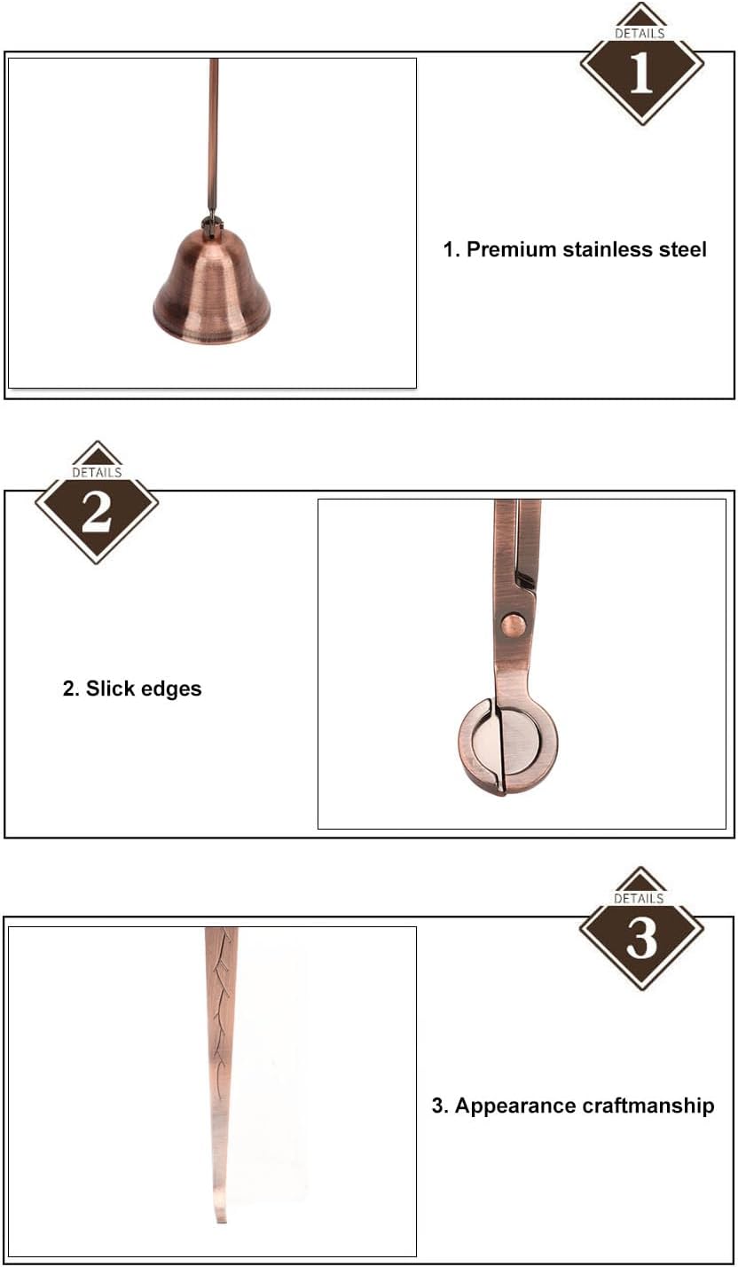 3 in 1 Candle Care Kit with Trimmer Snuffer Dipper