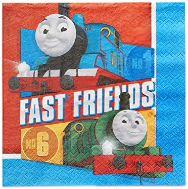Multicolor Thomas All Aboard Napkins - 65x65 16 Pack