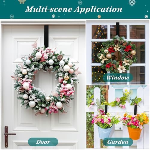 HOOSUN 12 Inch Wreath Hanger Door Hooks