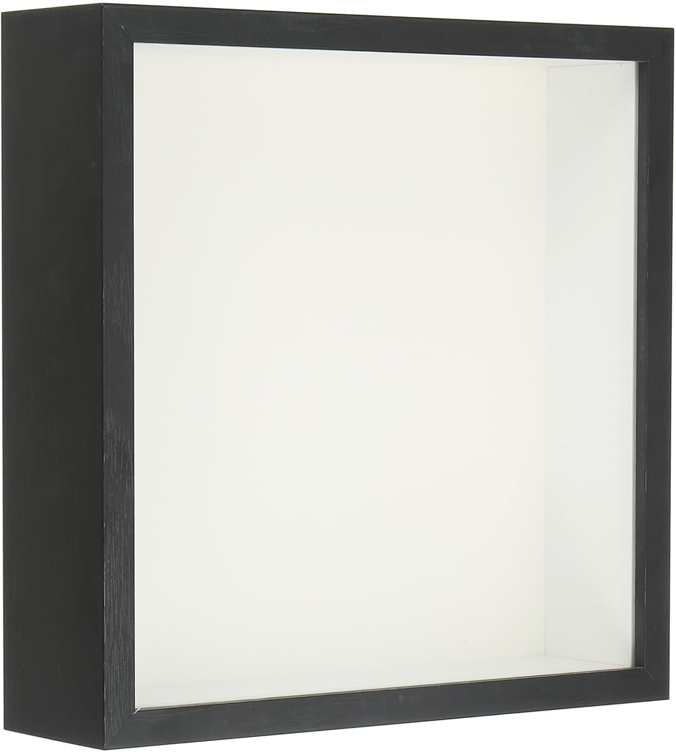 PATIKIL 7x7 Shadow Box Frame for Photos and Flowers Black
