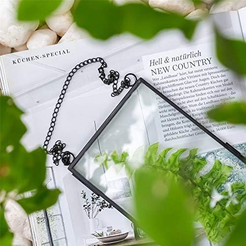 NCYP Small Double Glass Floating Frame - 41 x 9 Wall Hanging Art Display