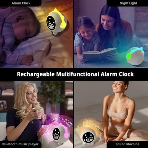 Sleep Training Clock with RGB Night Light and Music Player