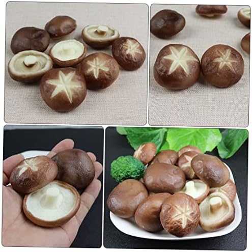 Healifty 6Pcs Realistic Mushroom Models for Photo Props