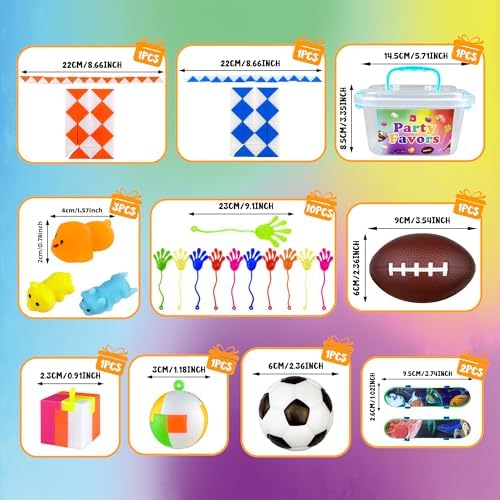 32 Piece Party Favor Pack with Storage Box