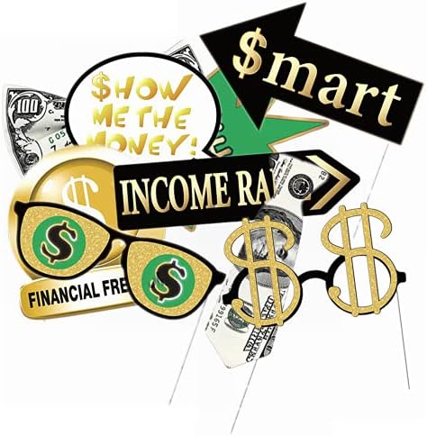 Fun Money Theme Photo Booth Props for Parties